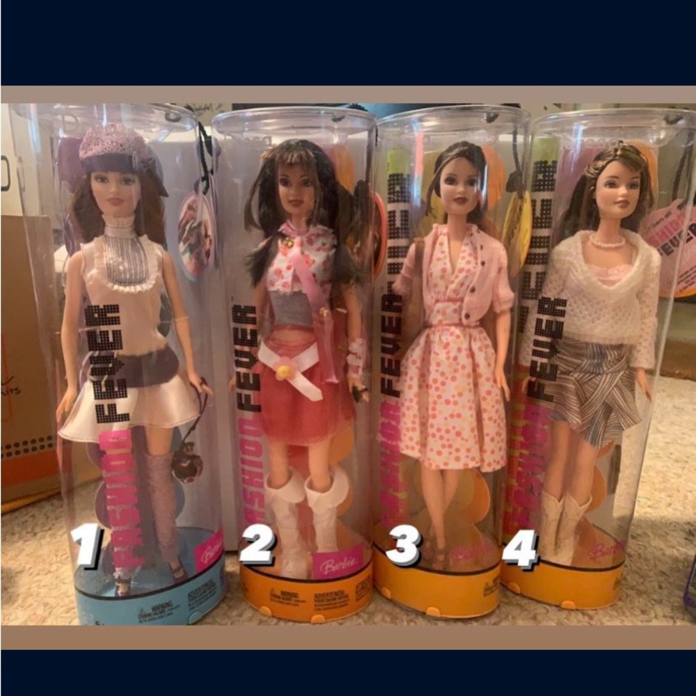 Fashion Fever Teresa and Drew barbie dolls vintage Mattel 2004